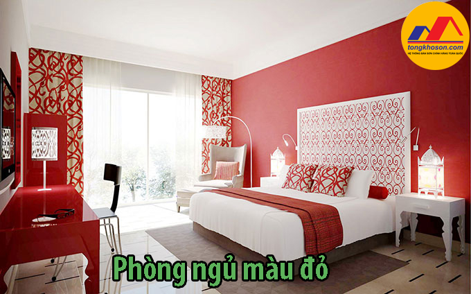 Phòng ngủ màu đỏ