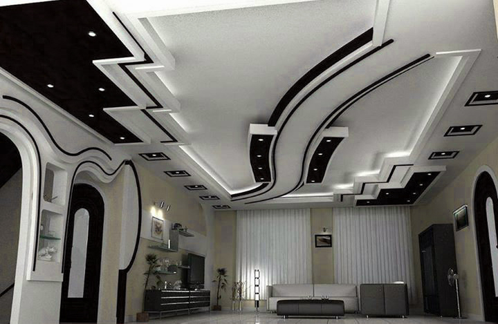 Mẫu sơn trần nhà màu đen 4