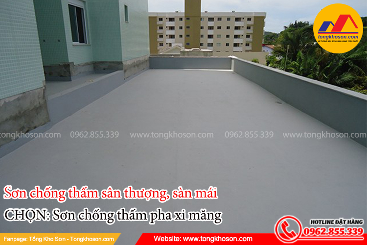 Ứng dụng của sơn chống thấm trộn xi măng
