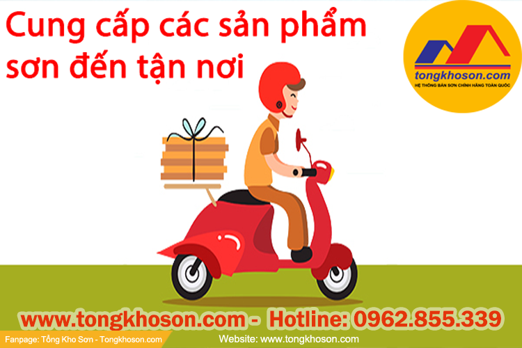 Cung cấp các sản phẩm sơn đến tận nơi