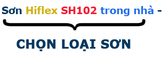 chọn loại sơn hiflex