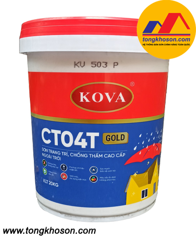 Sơn trang trí, chống thấm ngoài trời Kova CT04T