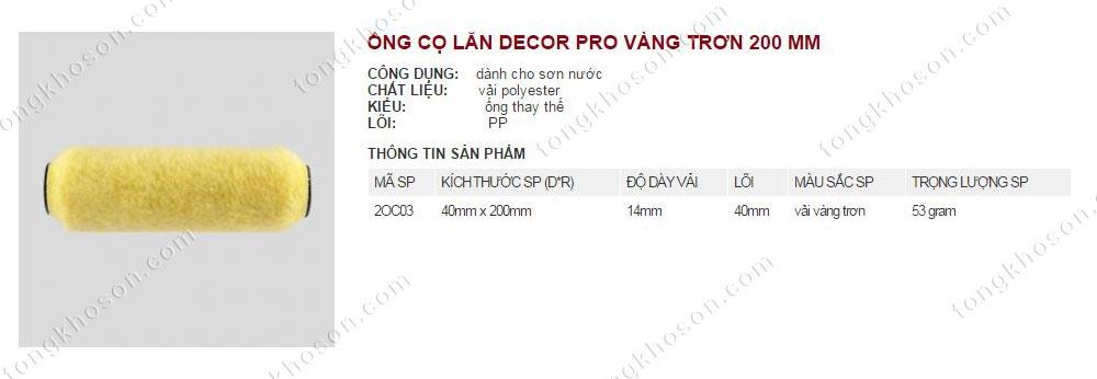 Lu lăn sơn Thanh Bình 200mm