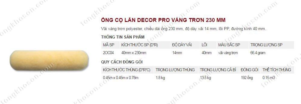 Lu lăn sơn Thanh Bình 230mm