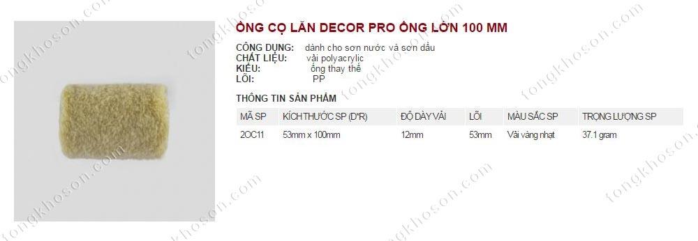 Lu lăn sơn Thanh Bình ống lớn 100mm