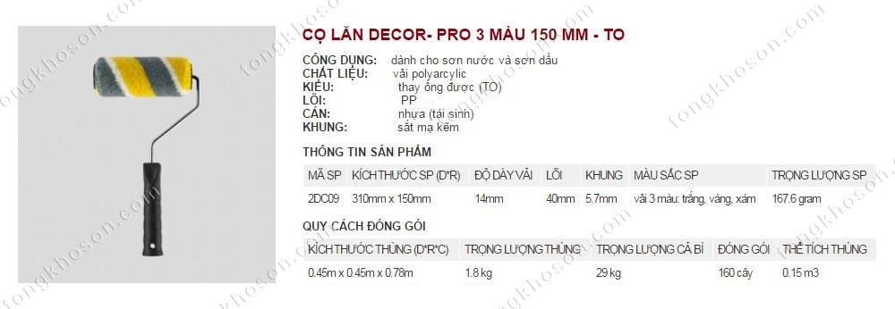 Lu lăn sơn Thanh Bình 3 màu 150mm