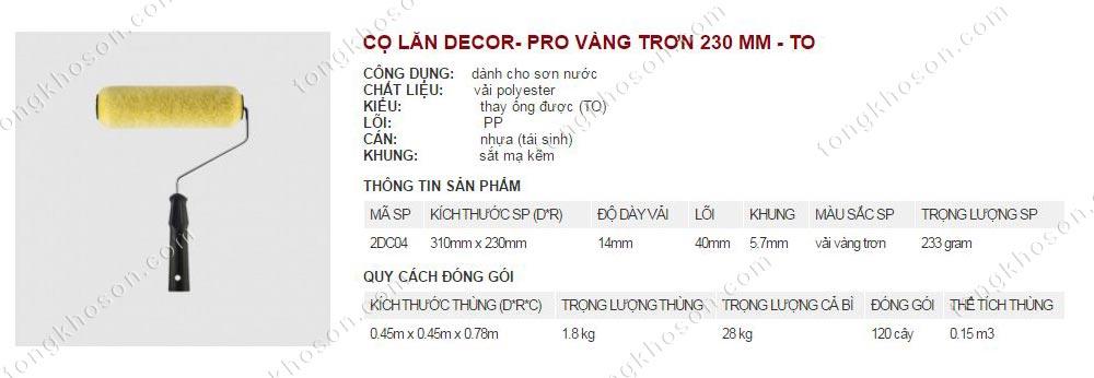 Lu lăn sơn Thanh Bình 230mm