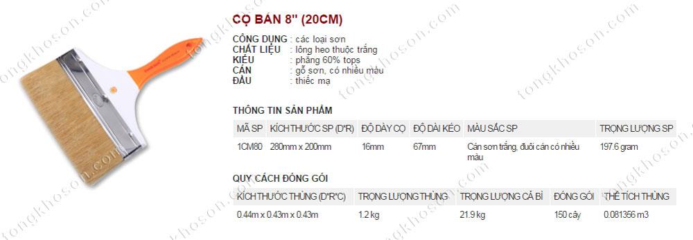 Chổi bản quét sơn Thanh Bình 20cm