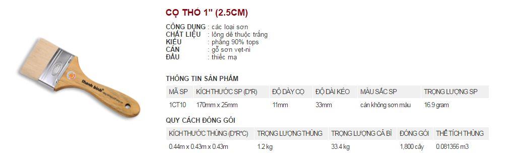 Chổi quét sơn Thanh Bình 2.5cm