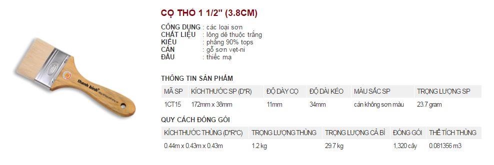 Chổi quét sơn Thanh Bình 3.8cm