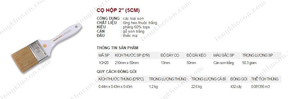 Chổi hộp quét sơn Thanh Bình 5cm