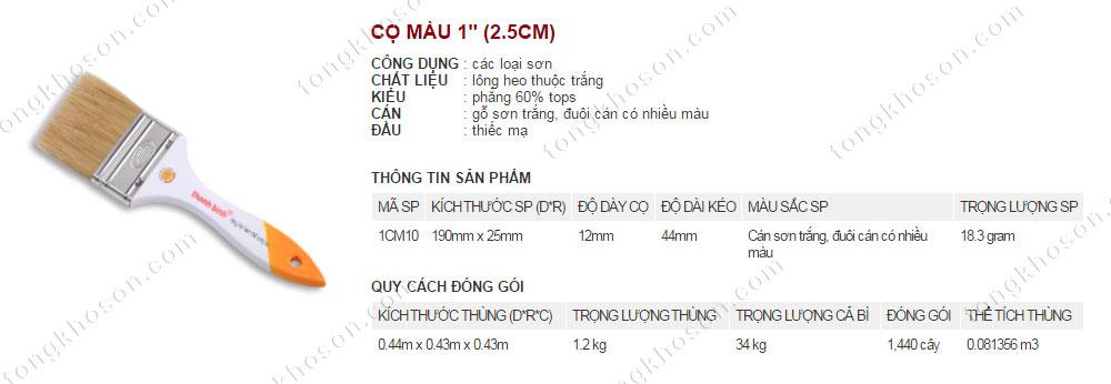 Chổi quét sơn Thanh Bình cỡ 2.5cm