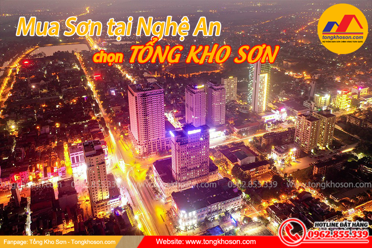 Mua sơn chính hãng tại Nghệ An chọn Tổng Kho Sơn