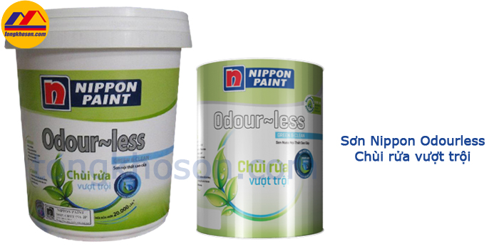 Sơn Nippon Odourless chùi rửa vượt trội