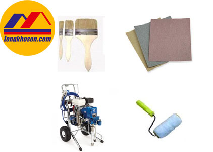 Dụng cụ thi công sơn chống rỉ kết cấu sắt thép