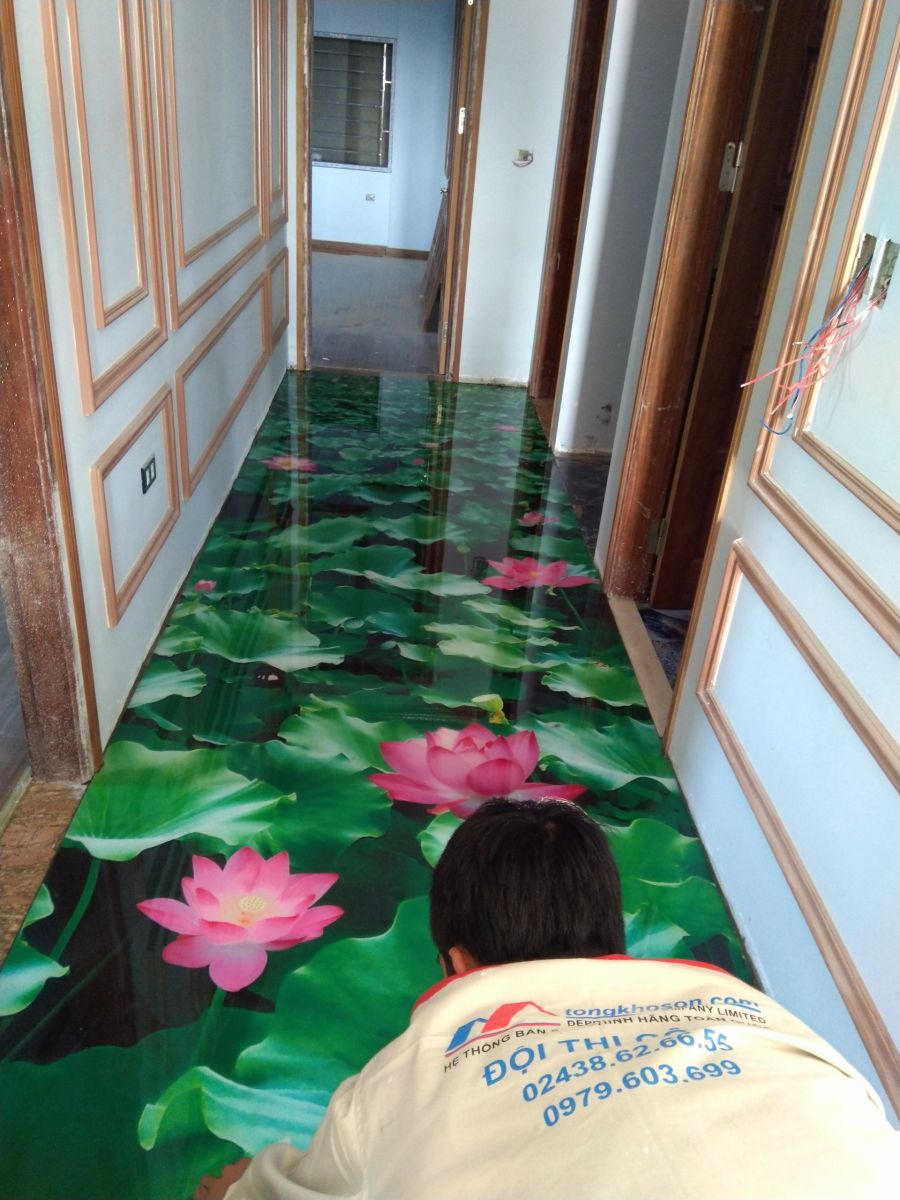 sơn epoxy 3d cho hành lang