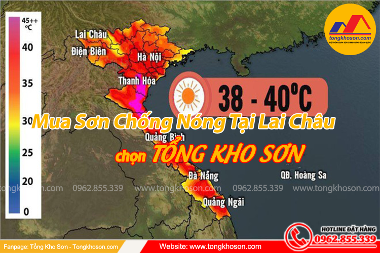Sơn chống nóng tại Lai Châu mua tại Tổng Kho Sơn
