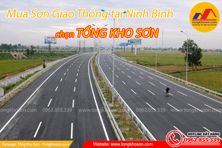 Sơn giao thông Ninh Bình mua tại Tổng Kho Sơn