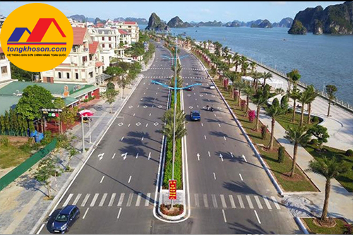 Sơn kẽ vạch giao thông phản quang tại Quảng Ninh