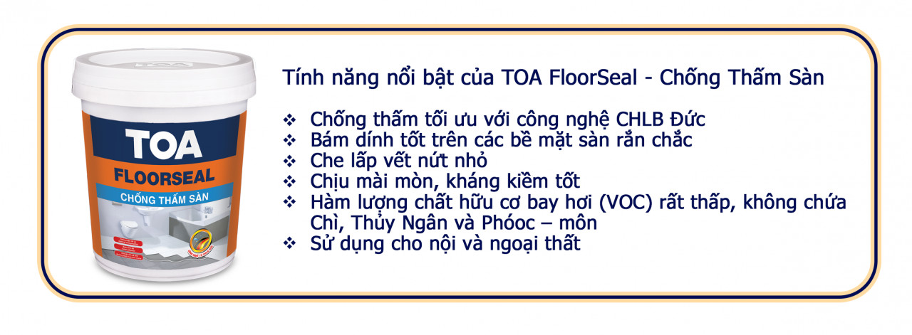 Sơn chống thấm sàn TOA Floorseal Sơn chống thấm sàn TOA Floorseal