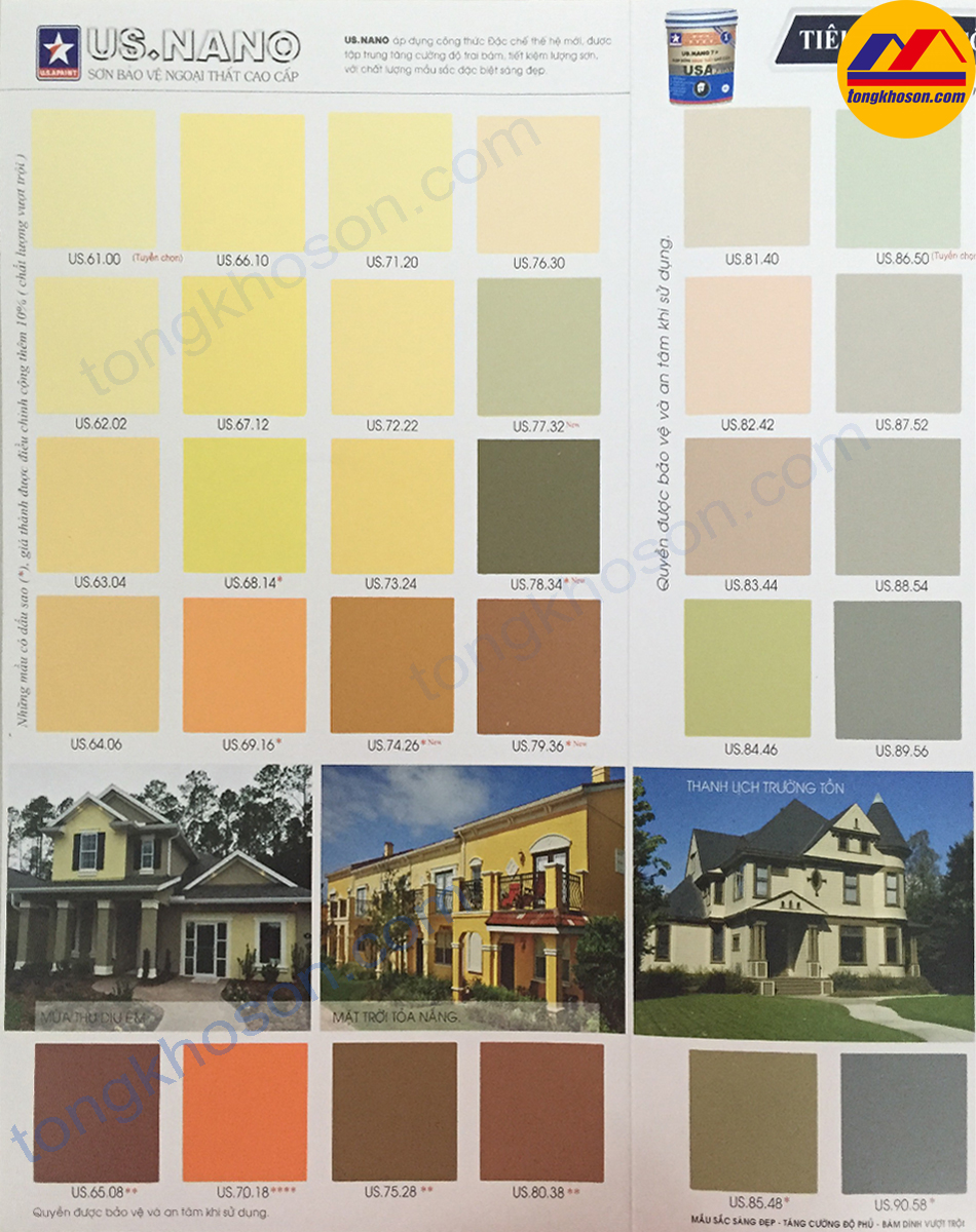 Bảng màu sơn USA Paint