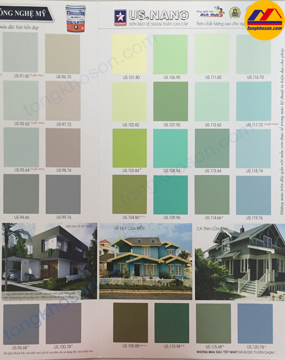 Bảng màu sơn USA Paint