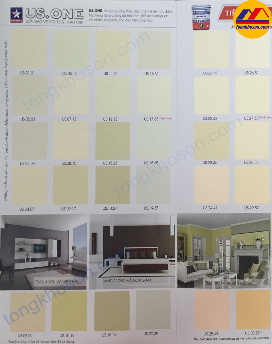 Bảng màu sơn USA Paint