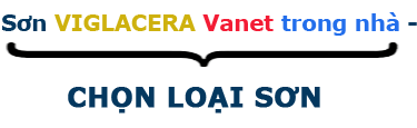 chọn loại sơn Viglacera