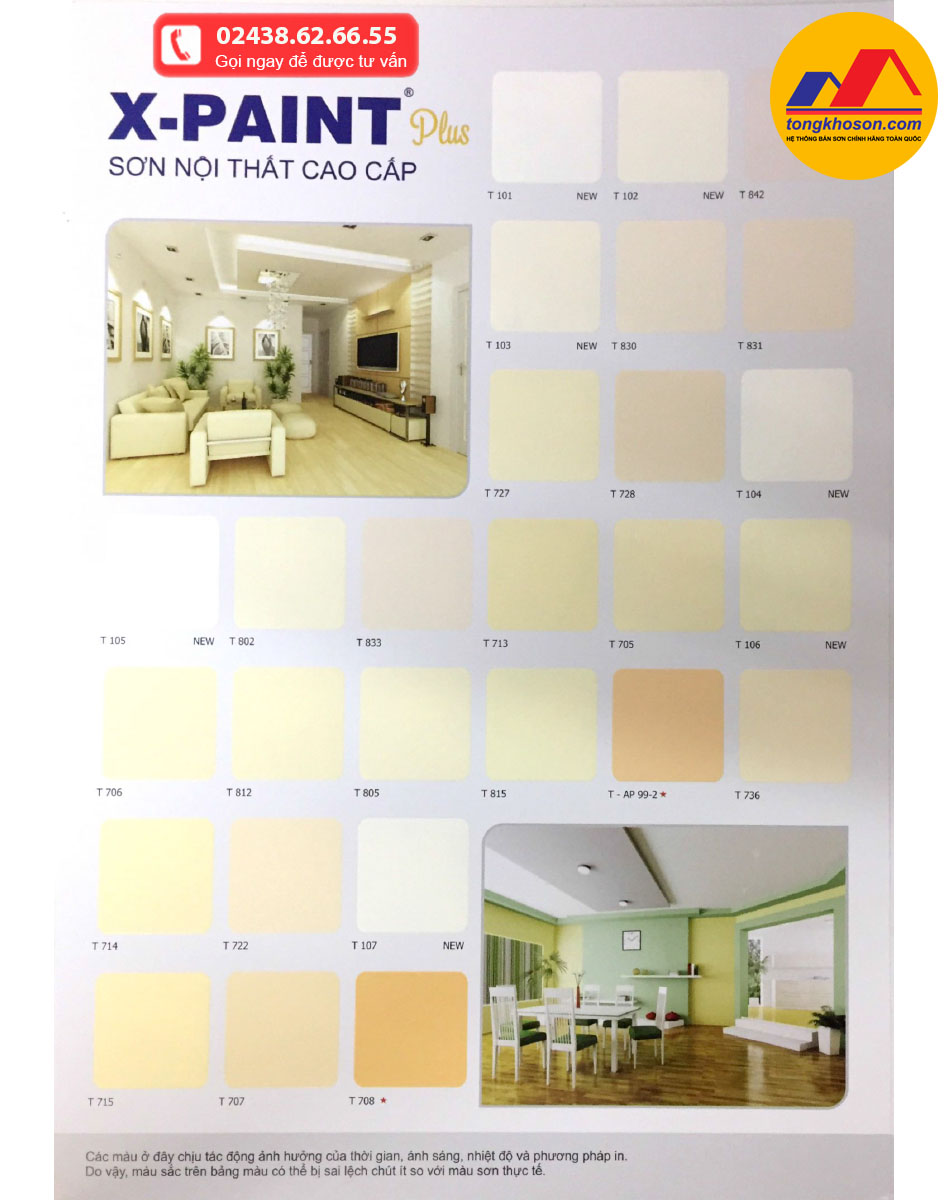 màu sơn x-paint nội thất