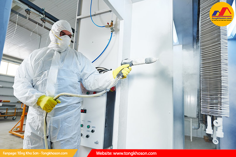 các bước tiếp nhận gia công sơn tĩnh điện