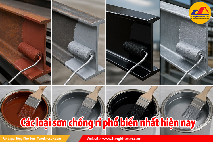 Các loại sơn chống rỉ phổ biến nhất hiện nay