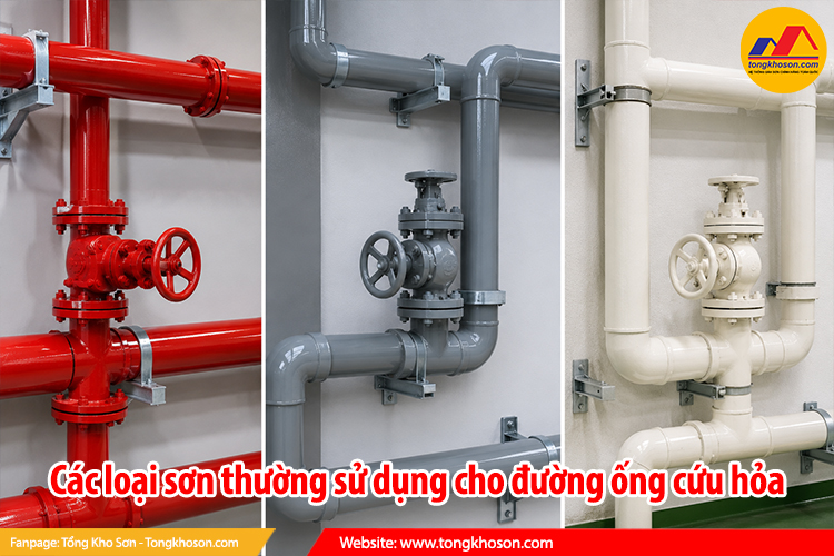 Các loại sơn thường sử dụng cho đường ống cứu hỏa