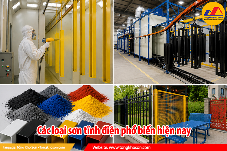 Các loại sơn tĩnh điện phổ biến hiện nay