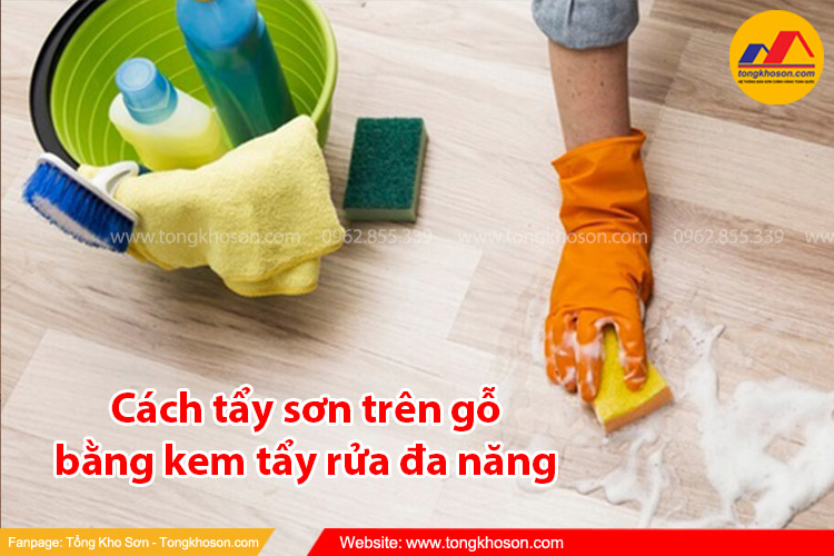 Sử dụng kem tẩy đa năng để tẩy sơn