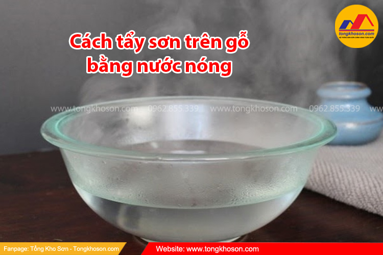 Cách tẩy sơn trên gỗ bằng nước nóng
