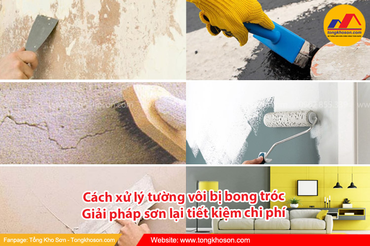 Cách xử lý tường vôi bị bong tróc và giải pháp sơn lại tiết kiệm chi phí 