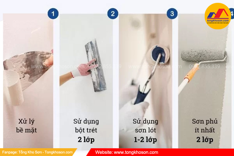 Cách xử lý và sơn lại như mới tường bị phồng rộp hiệu quả