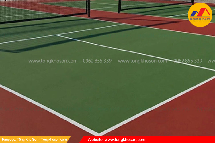 Chất liệu mặt sân pickleball