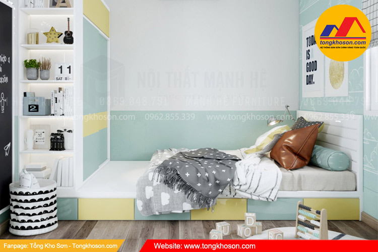 Chồng mệnh thủy vợ mệnh hỏa nên sơn nhà màu mệnh mộc
