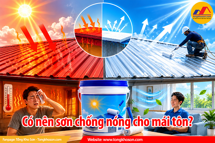 Có nên sơn chống nóng cho mái tôn?