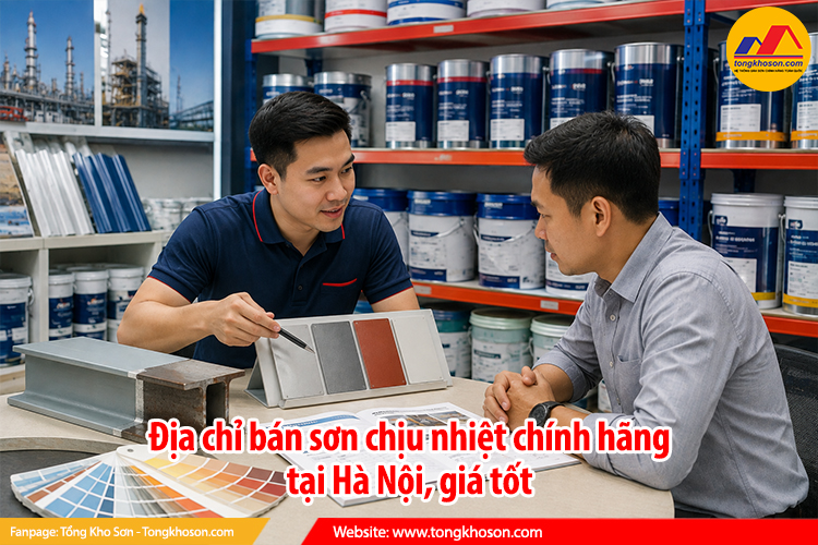 Địa chỉ bán sơn chịu nhiệt chính hãng tại Hà Nội, giá tốt