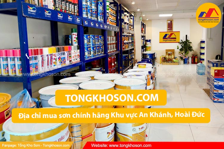 Địa chỉ mua sơn chính hãng khu vực An Khánh, Hoài Đức | Tongkhoson.com
