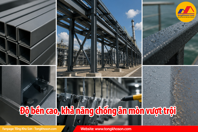 Độ bền cao, khả năng chống ăn mòn vượt trội