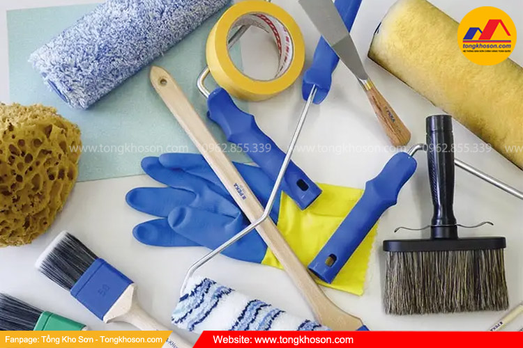  Dụng cụ cần chuẩn bị khi tự sơn lại nhà