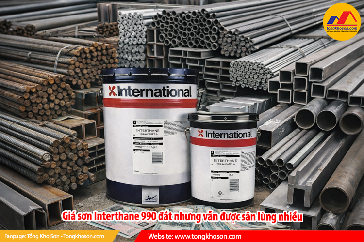 Giá sơn Interthane 990 đắt nhưng vẫn được săn lùng nhiều