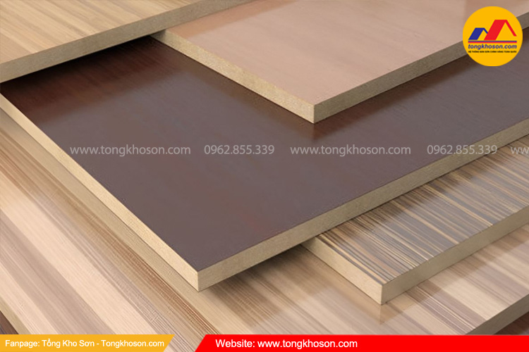 Gỗ MDF dùng sơn gì - Dùng sơn Acrylic