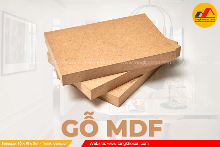 Gỗ công nghiệp MDF dùng sơn gì?