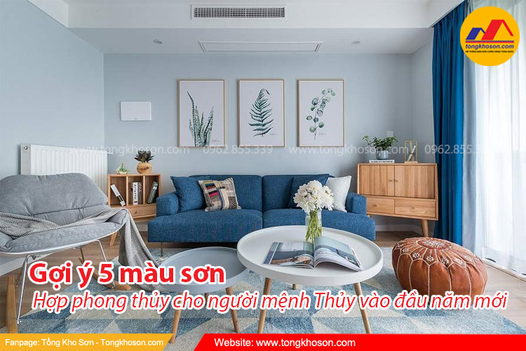 Màu xanh dương hợp phong thủy cho người mệnh Thủy