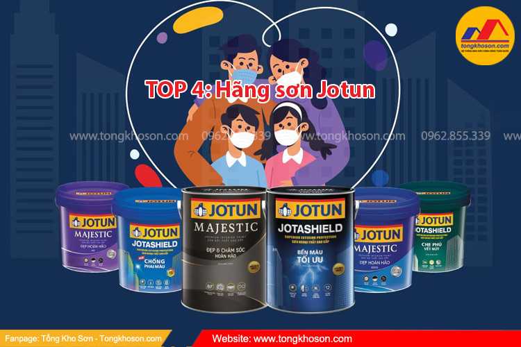 Hãng sơn tốt nhất năm 2024 Jotun