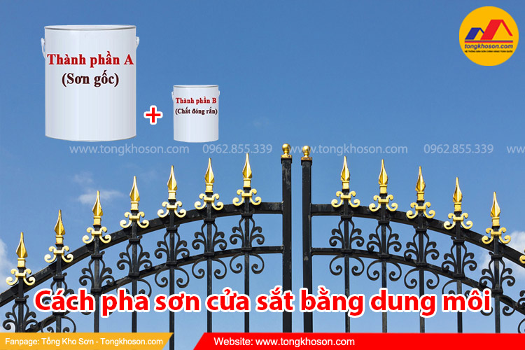 Hướng dẫn pha sơn cửa sắt đúng kỹ thuật